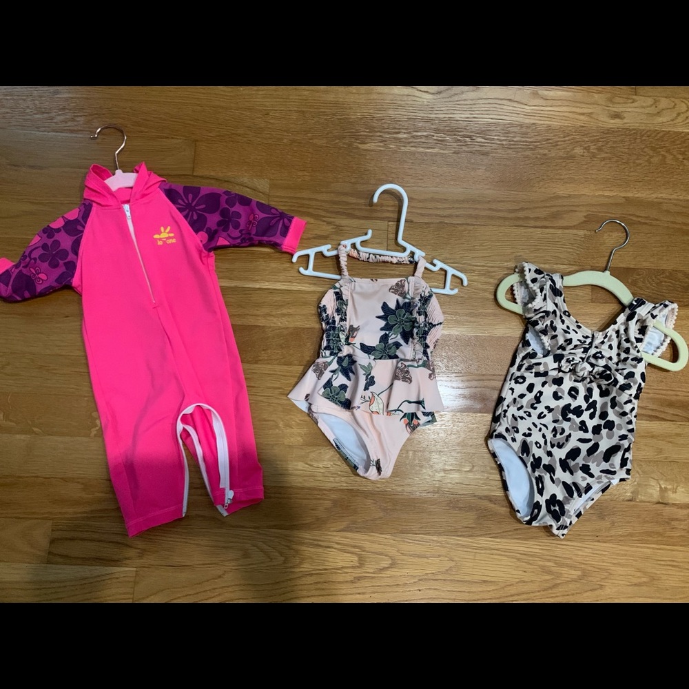 Bundle of baby girl bathing suits - never worn.